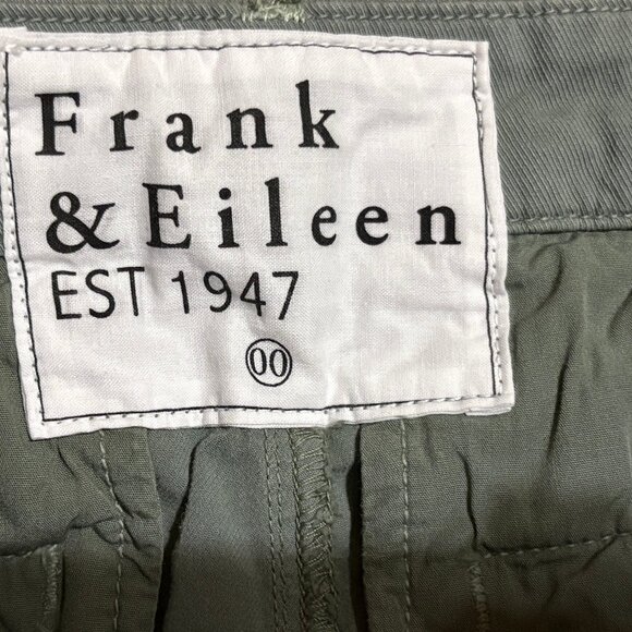 FRANK & EILEEN Wicklow Crop Chino Raw Hem Pants Size 00 Gray Green Color - Picture 5 of 11